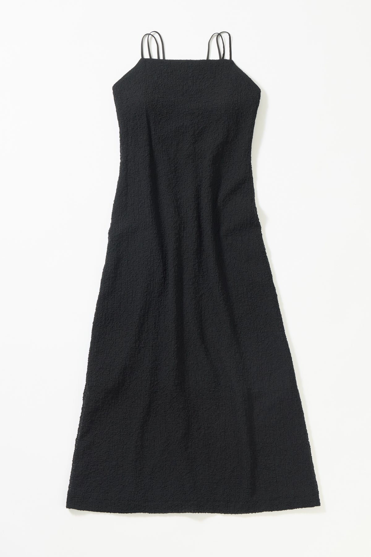 acka】 lame だれる camisole dress ホワイト ブラックもあり
