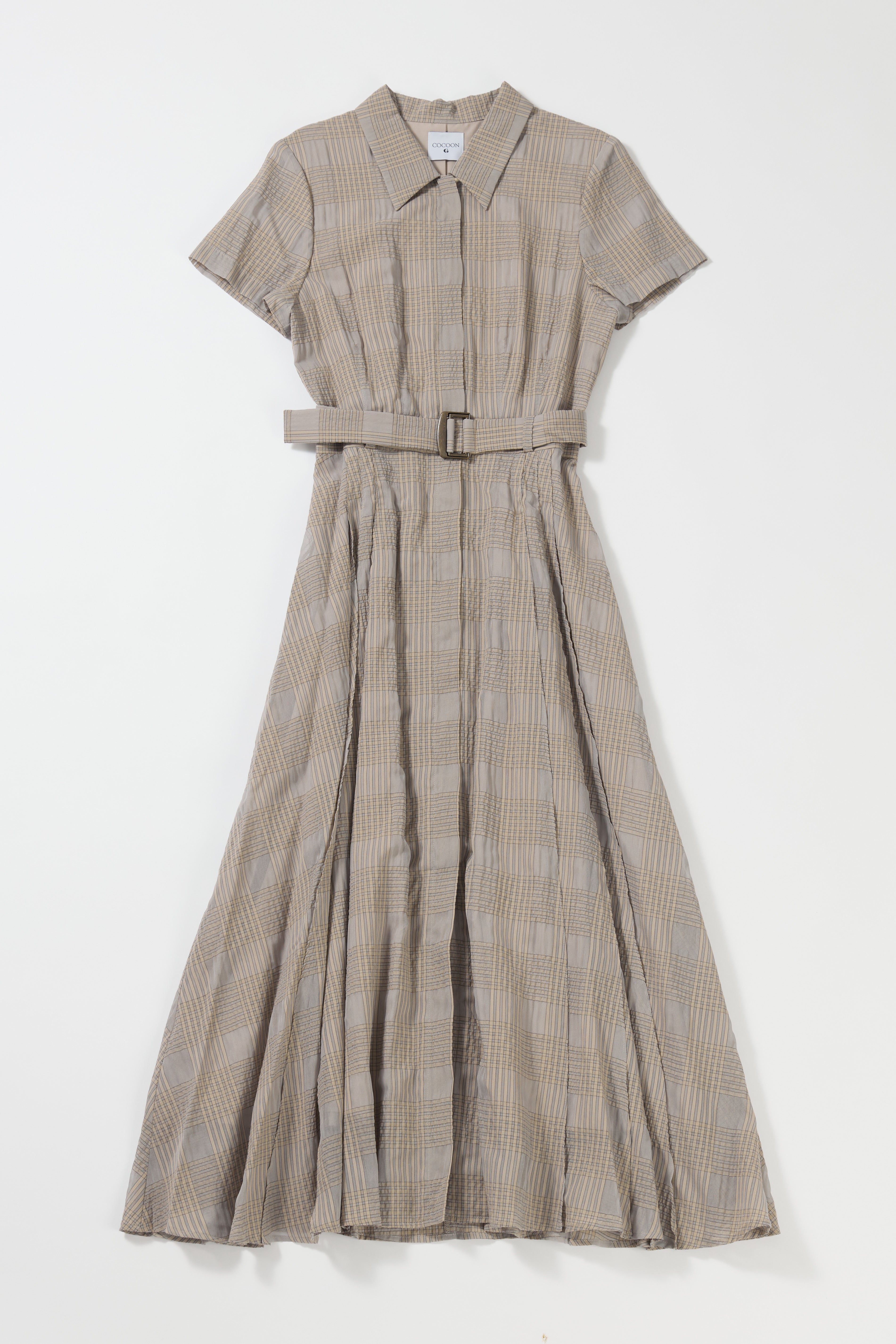 sizzle check shirt dress | COCOON