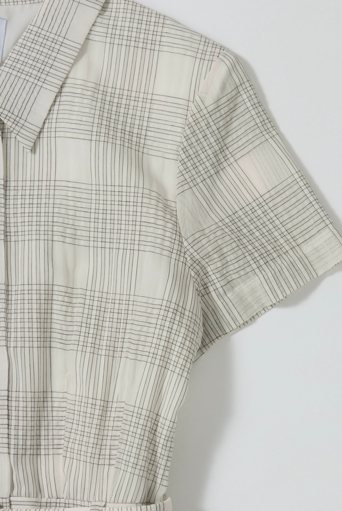 新品タグ付き　Checked Shirt Mini Dress　S Checked Shirt Mini Dress