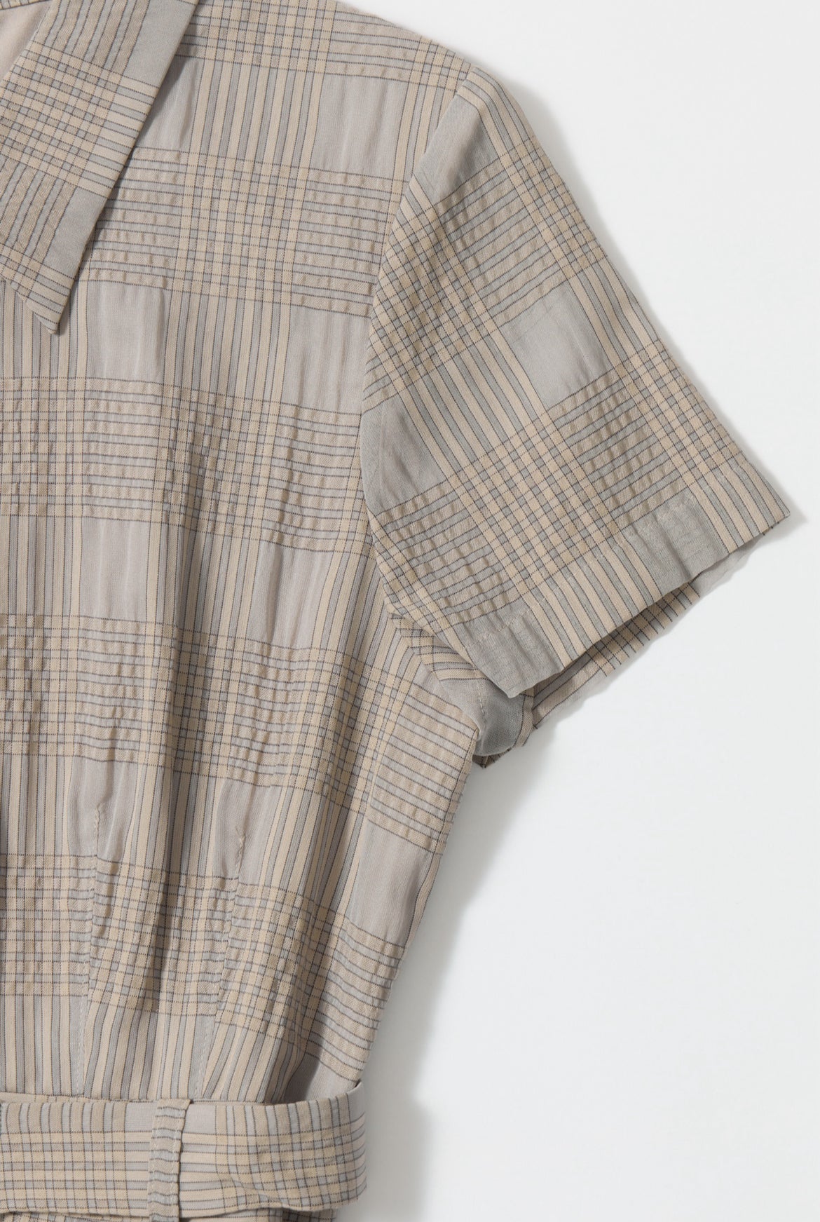 sizzle check shirt dress