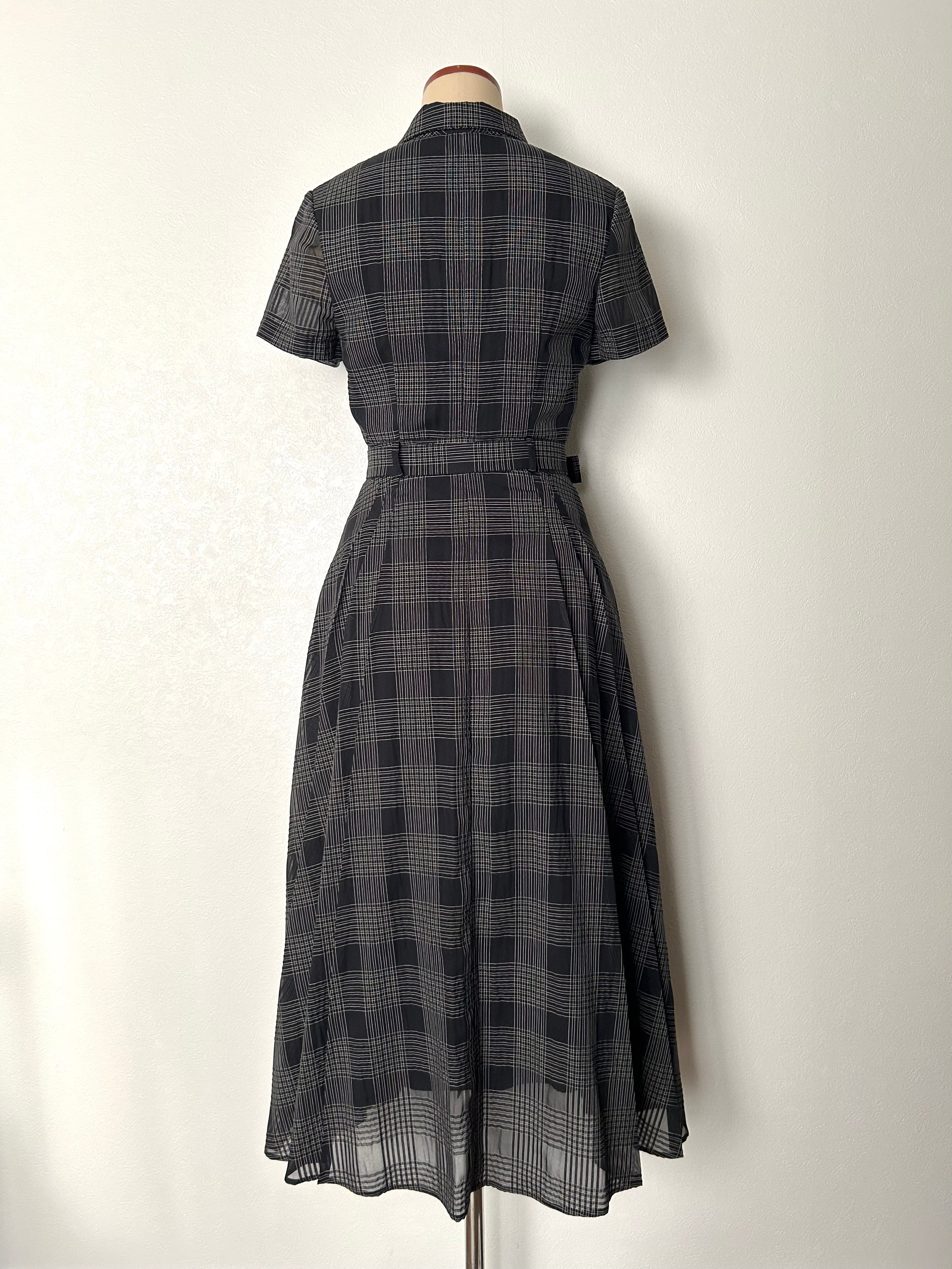 sizzle check shirt dress