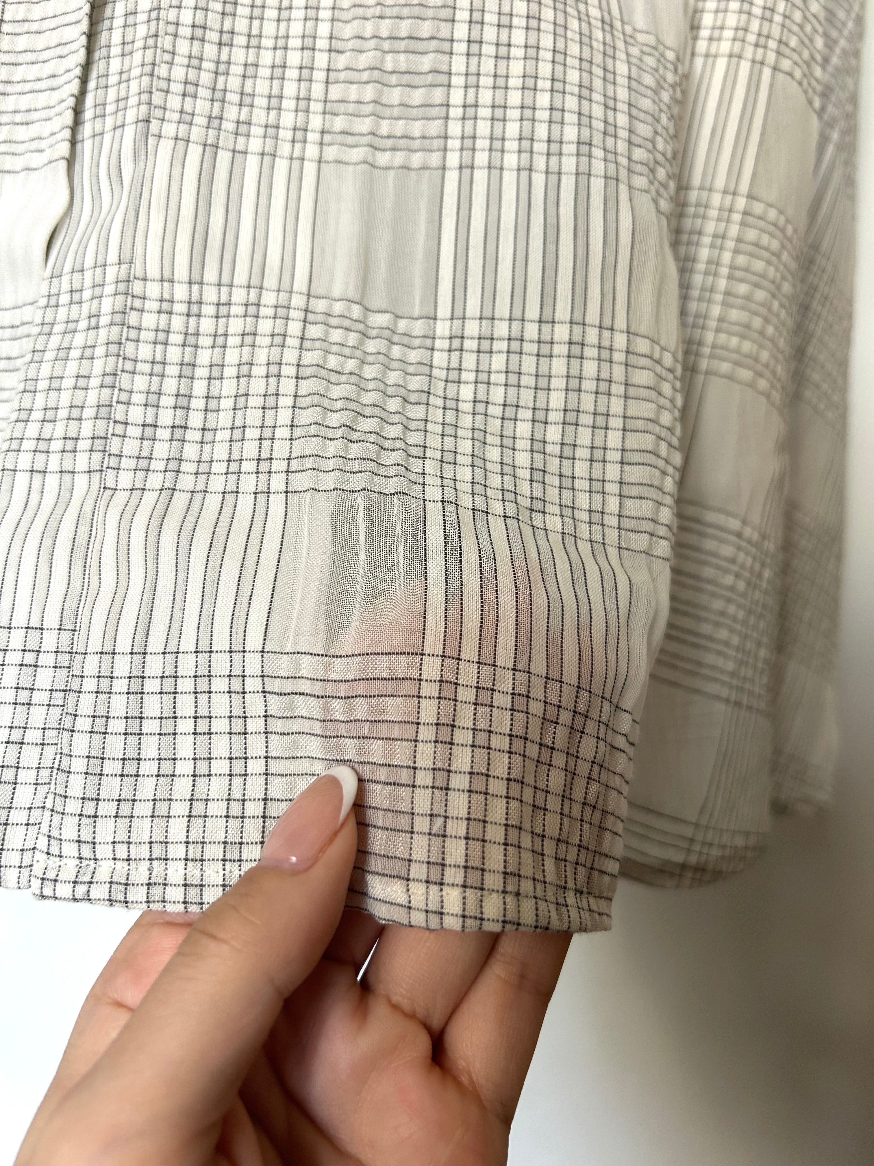 sizzle check shirt dress