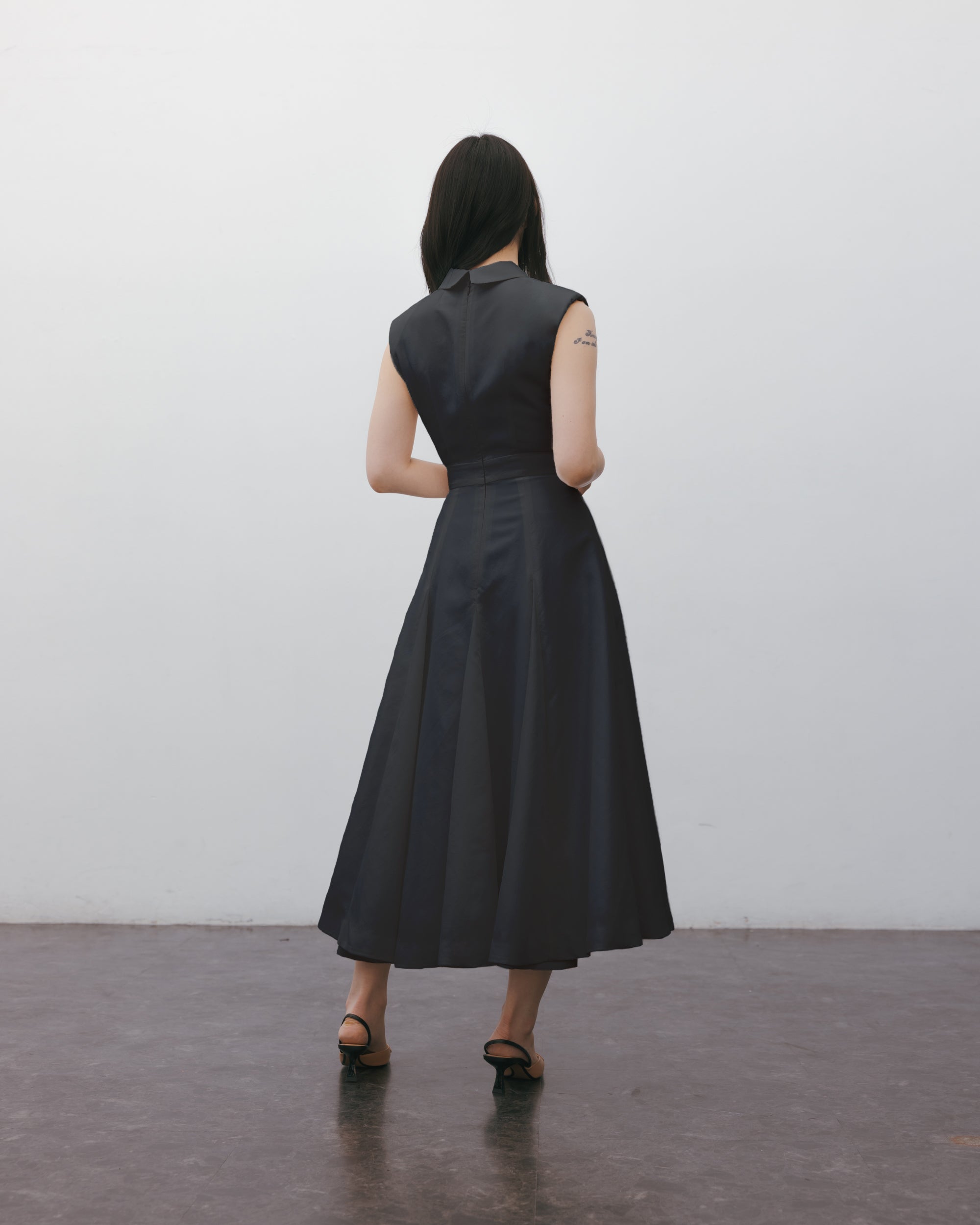 taffeta shirt dress
