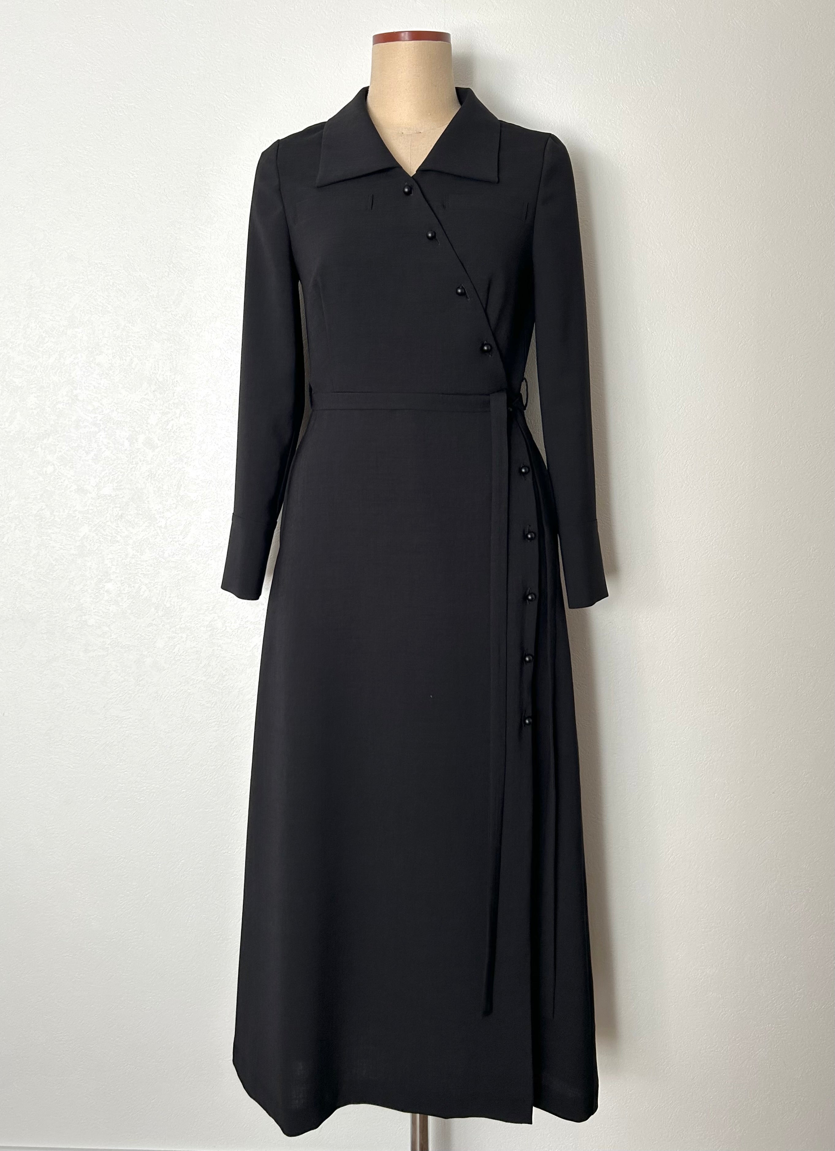 asymmetry wrap dress