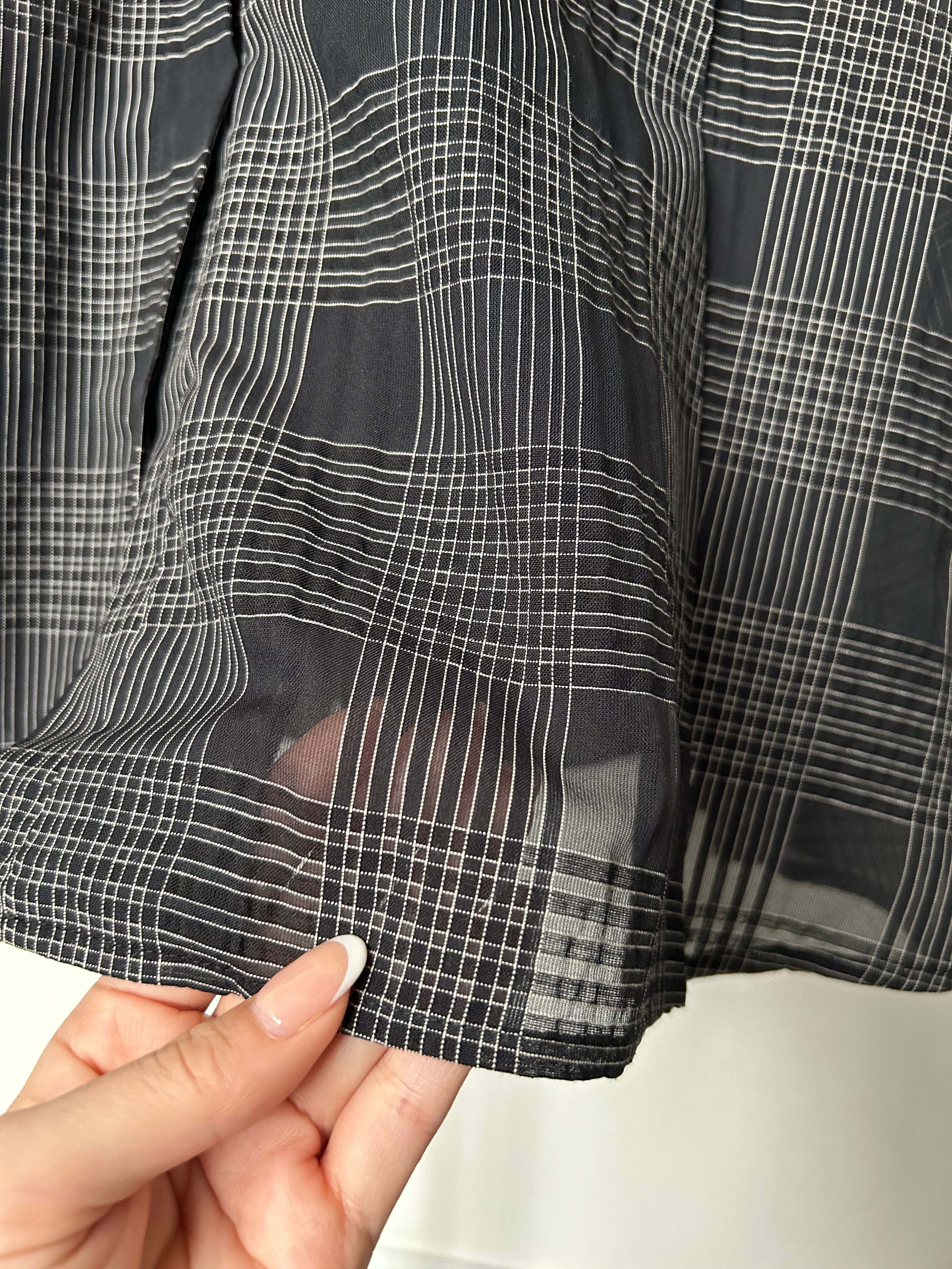 sizzle check shirt dress