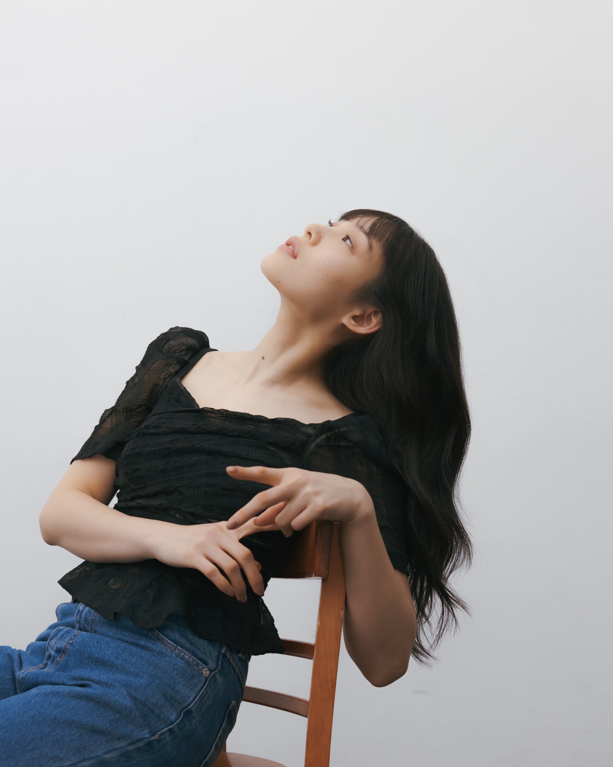 drape cross blouse