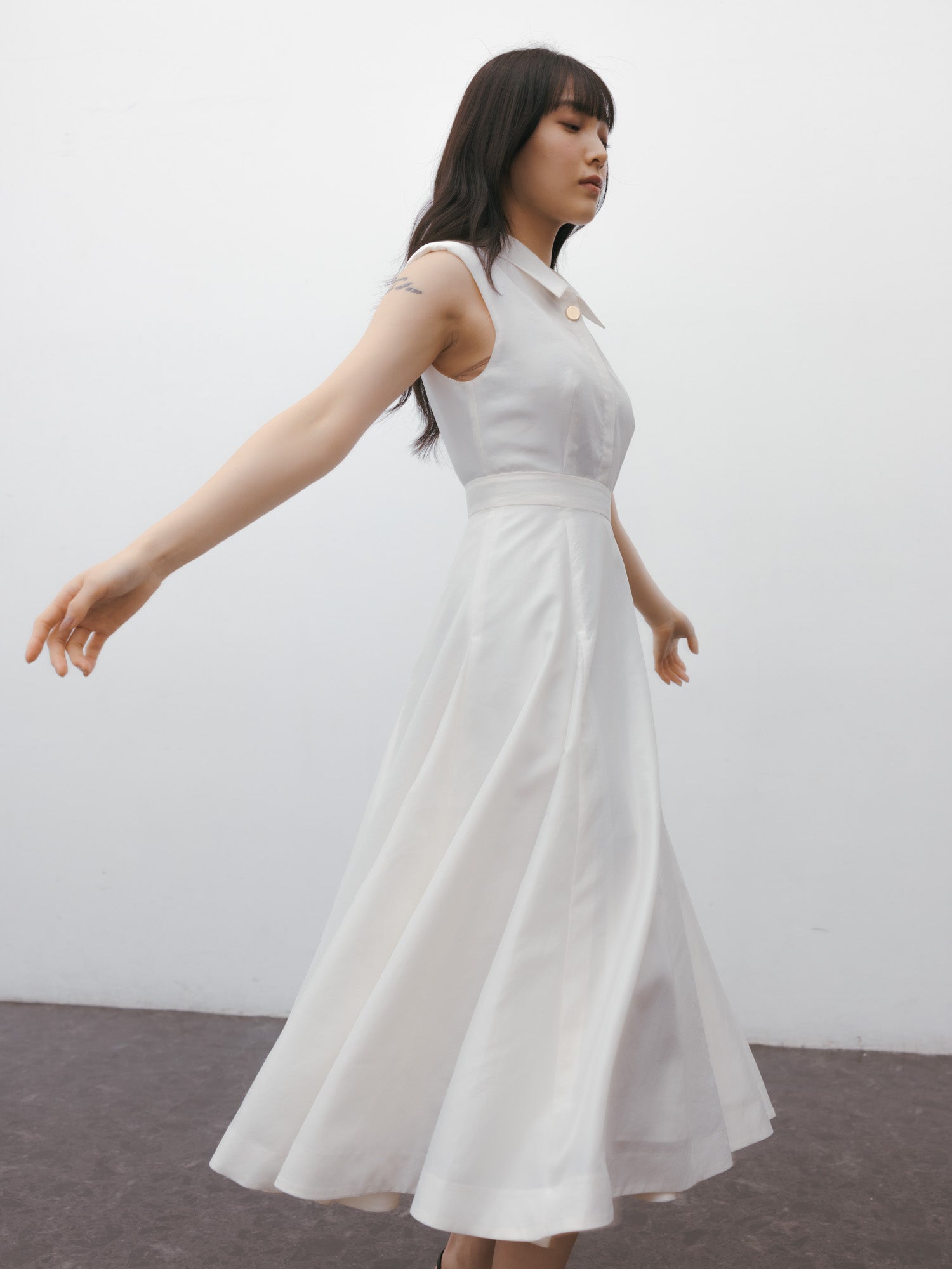 taffeta shirt dress