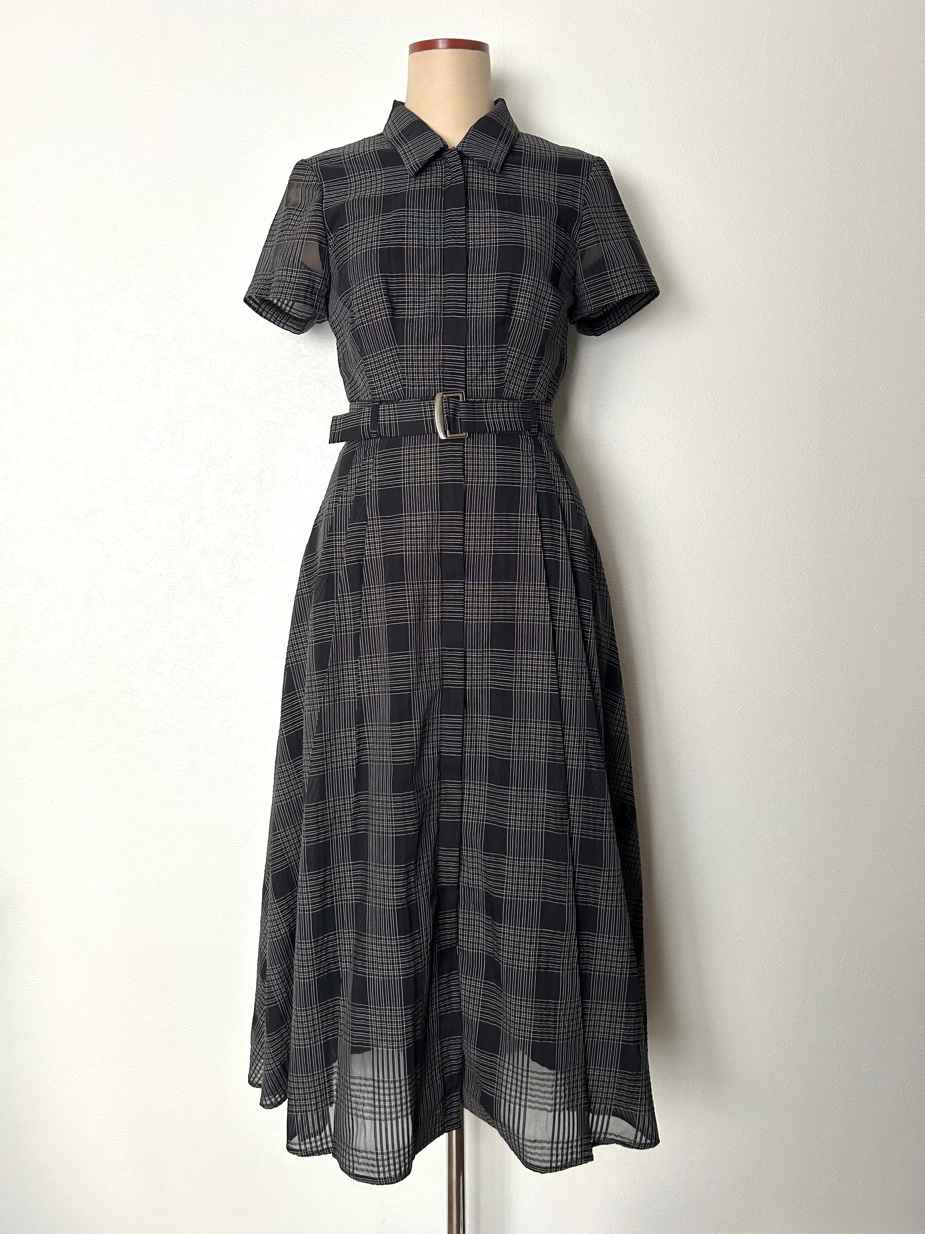 sizzle check shirt dress