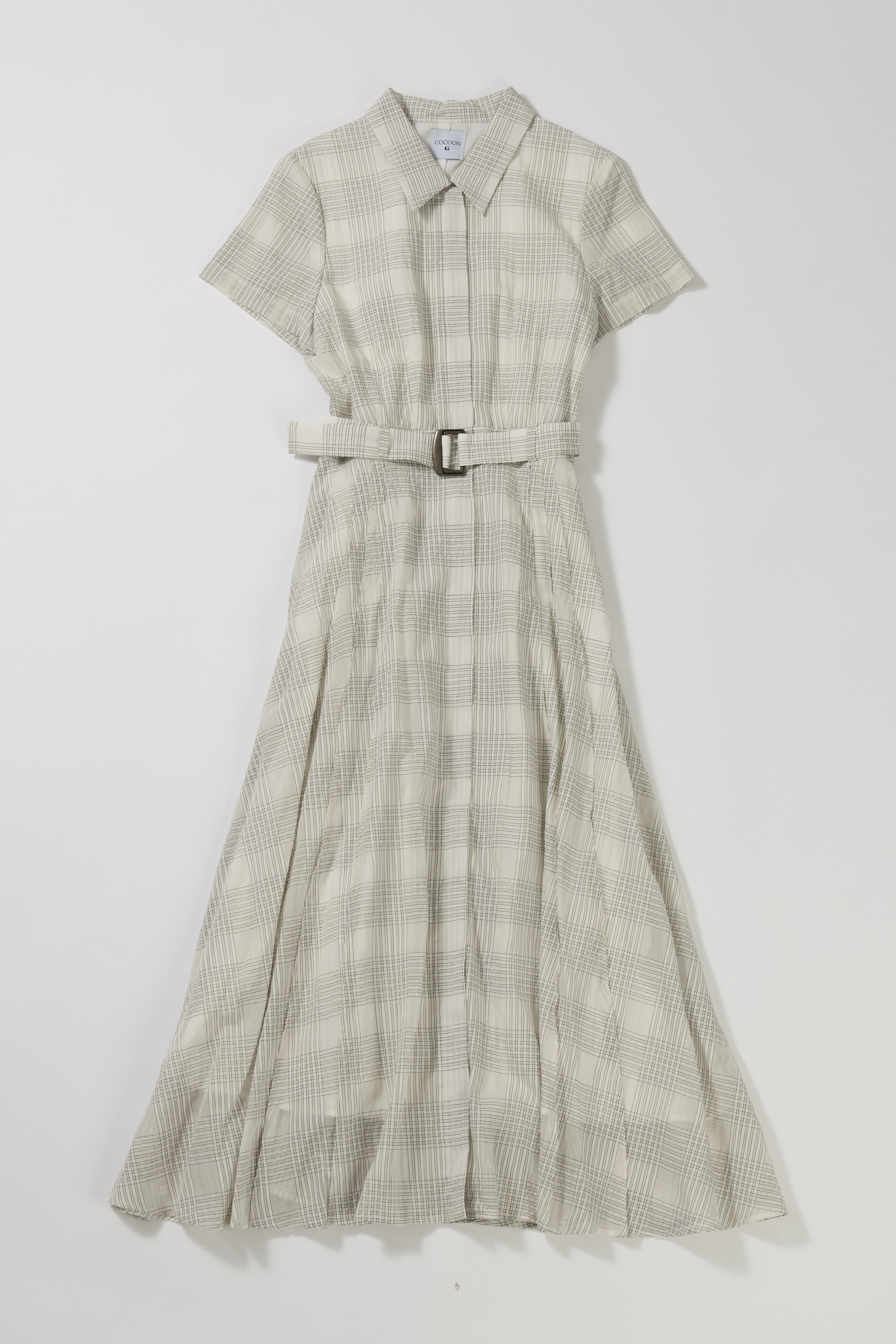 sizzle check shirt dress