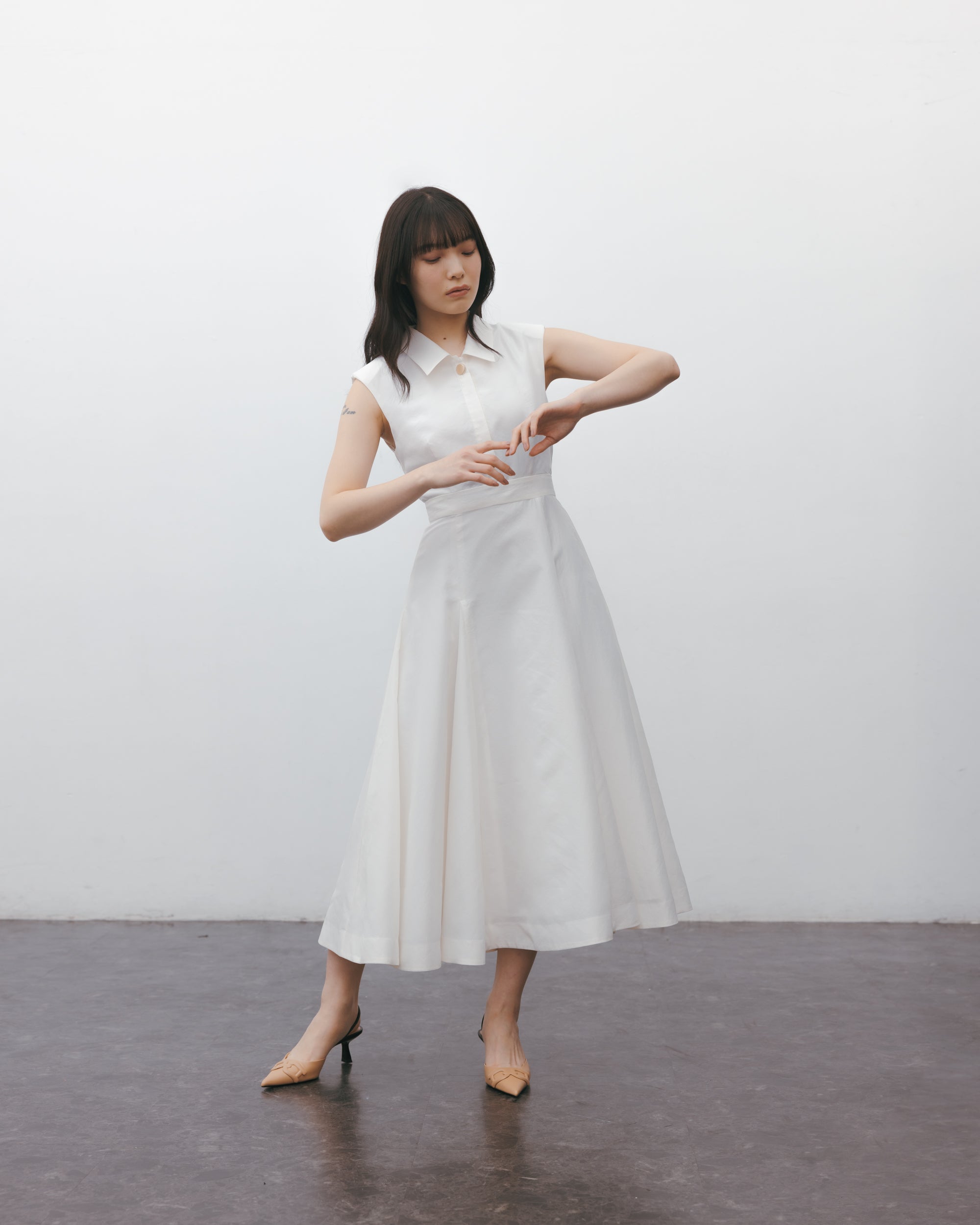 taffeta shirt dress