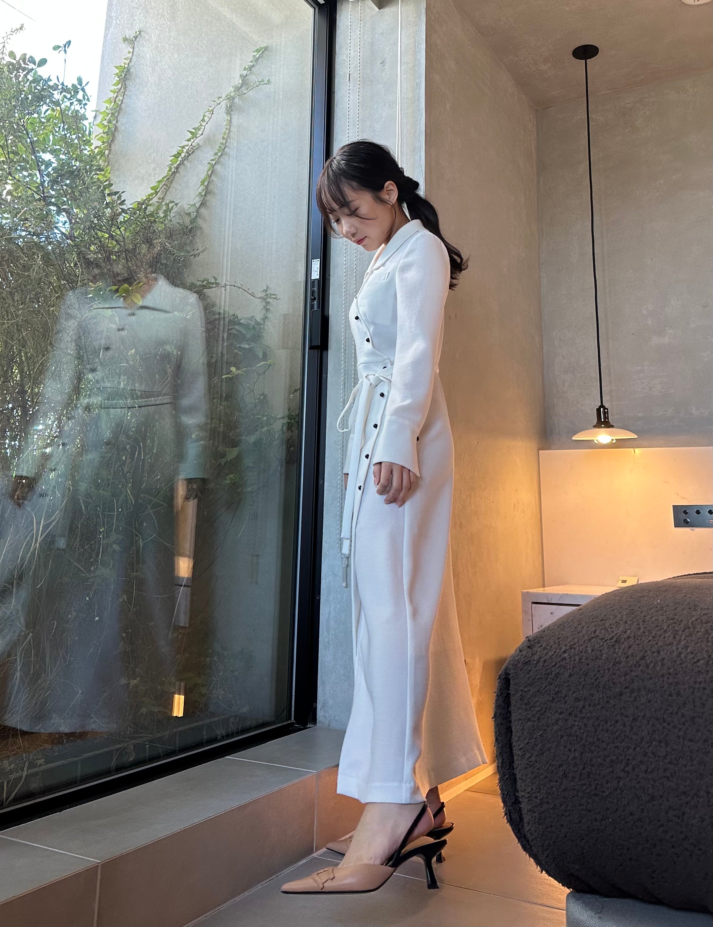 asymmetry wrap dress