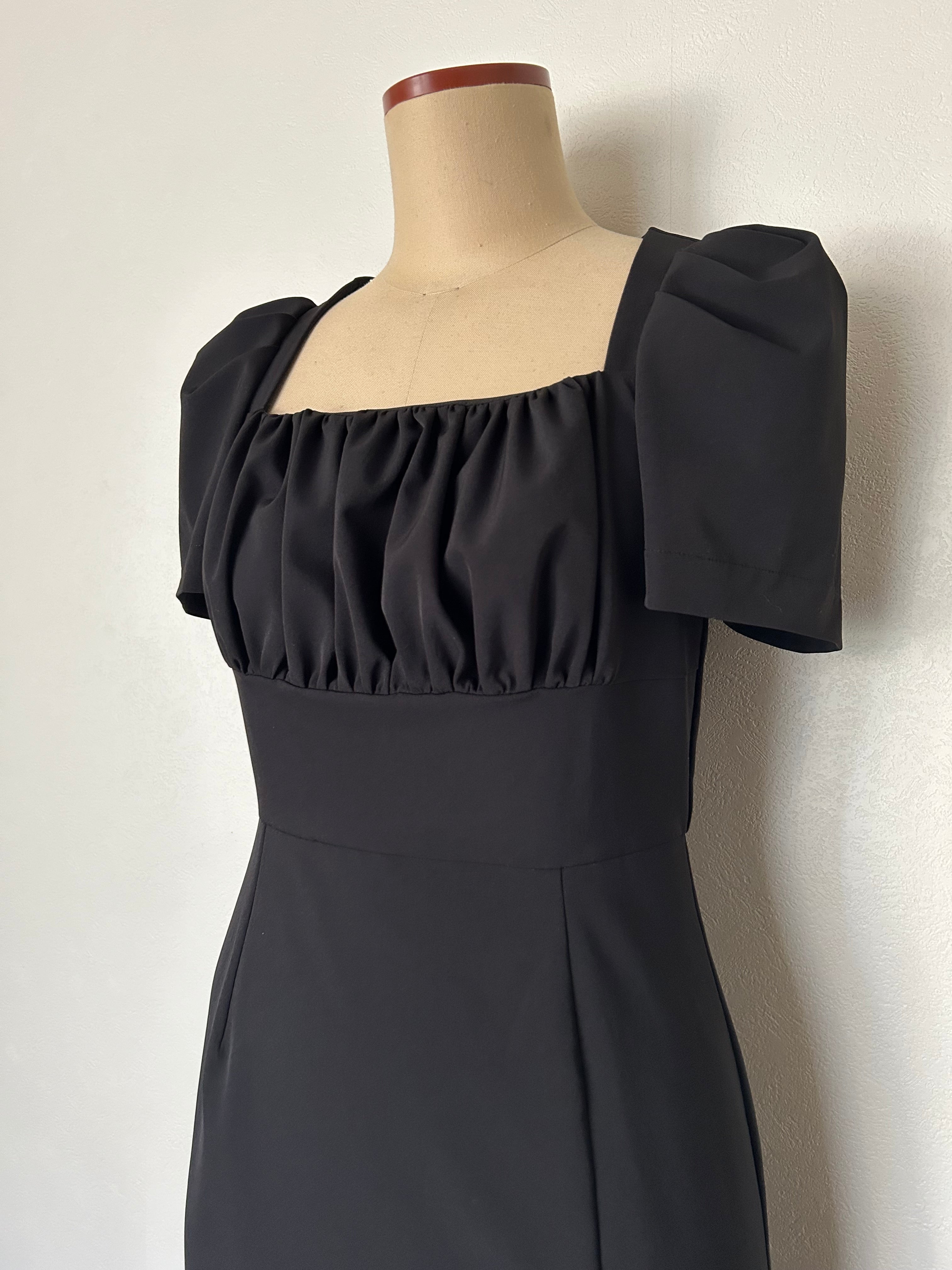 square neck dress