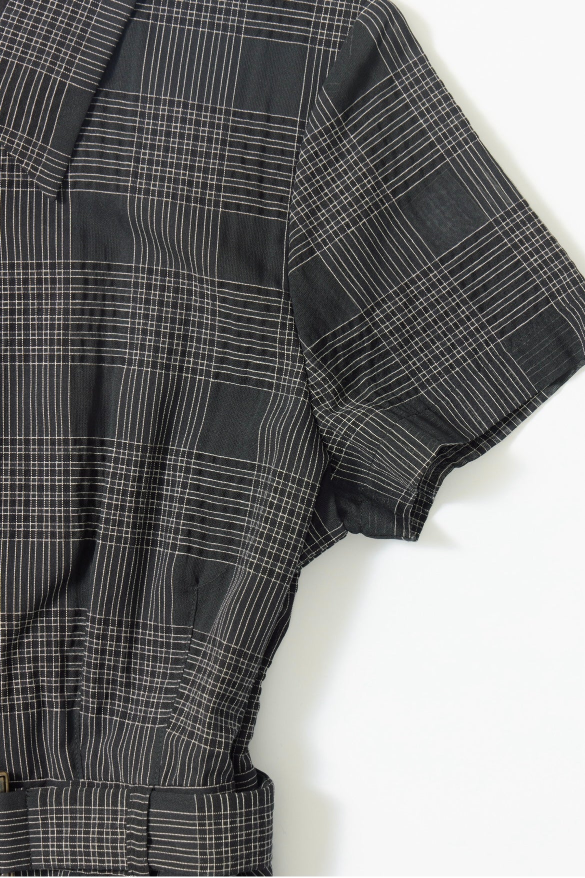 sizzle check shirt dress