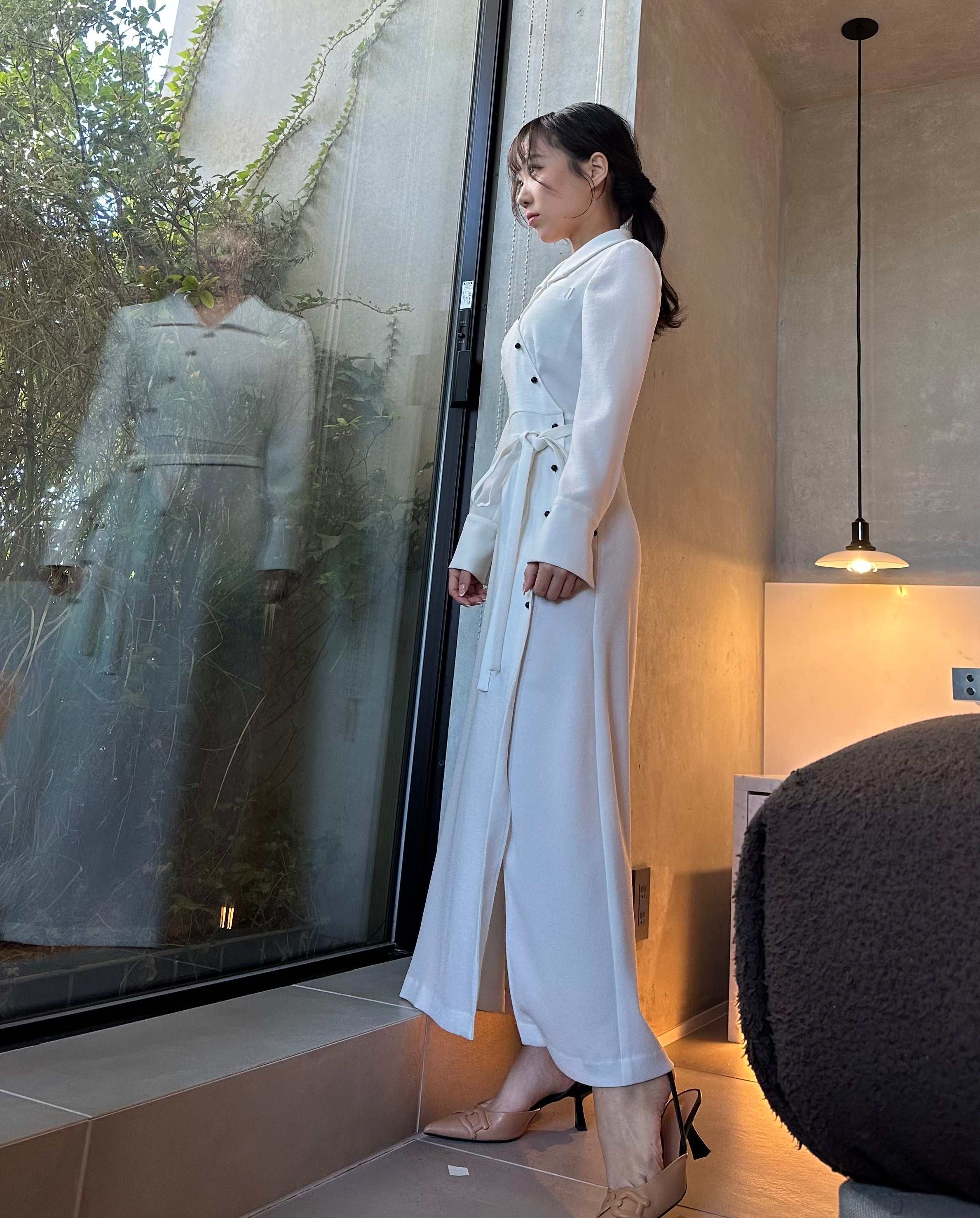 asymmetry wrap dress