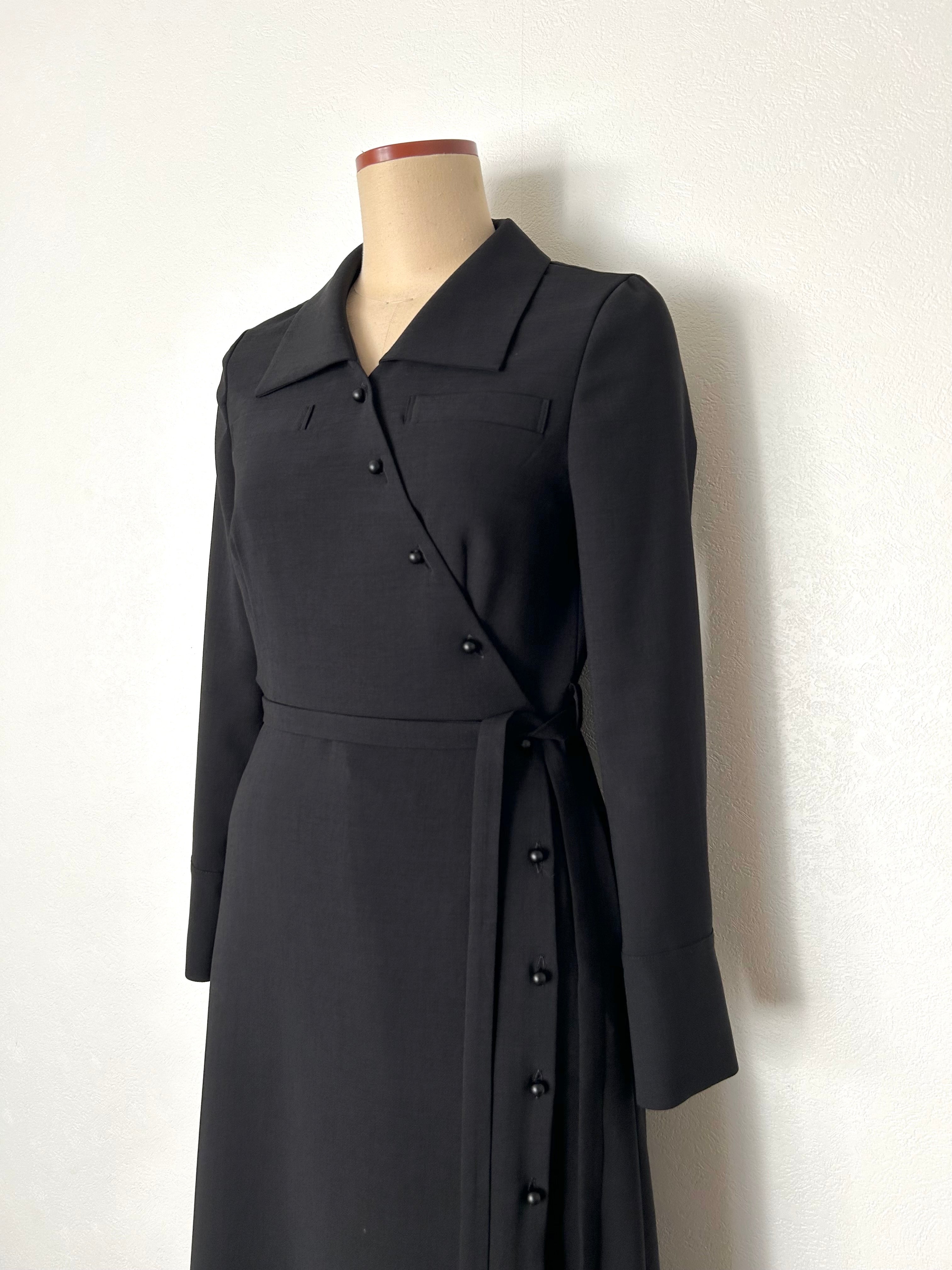 asymmetry wrap dress